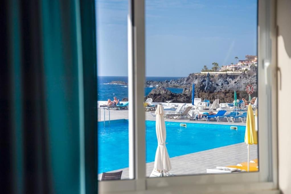 First Line Ocean View Studio Puerto de Santiago  Extérieur photo